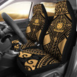 Samoa Polynesian Car Seat Covers - Samoa Gold Seal with Polynesian Tattoo