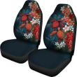 Kanaka Maoli (Hawaiian) Car Seat Covers - Sea Turtle Tropical Hibiscus And Plumeria Red A24