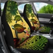 Kanaka Maoli (Hawaiian) Car Seat Covers - Polynesian Turtle Coconut Tree And Plumeria Reggae A24