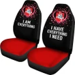 Lithuania Car Seat Covers Couple Valentine Everthing I Need (Set of Two) A7