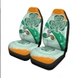 Ireland Celtic Car Seat Covers - Ireland Shamrock With Celtic Patterns - BN23