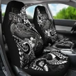 Tonga Car Seat Covers - White Shark Polynesian Tattoo - BN18