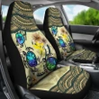 Kanaka Maoli (Hawaiian) Car Seat Covers - Polynesian Turtle Plumeria Blue A24