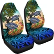 Niue Car Seat Covers - Polynesian Turtle Coconut Tree And Plumeria A24