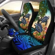 Niue Car Seat Covers - Polynesian Turtle Coconut Tree And Plumeria