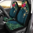 Kanaka Maoli (Hawaiian) Car Seat Covers - Hibiscus Turtle Tattoo Blue A02