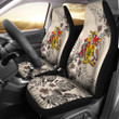 Barbados Car Seat Covers - The Beige Hibiscus (Set of Two)