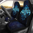 Celtic Wiccan Car Seat Covers - Wicca Pentacle Starry Night Style
