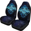 Celtic Wiccan Car Seat Covers - Wicca Pentacle Starry Night Style - BN22