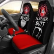 Lithuania Car Seat Covers Couple Valentine Her Butt - His Beard (Set of Two)
