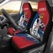 Serbia Car Seat Covers - Serbian Eagle / Orthodox Cross