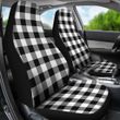 Buffalo Plaid Car Seat Covers White Black A10