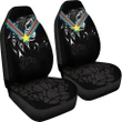 1sttheworld Car Seat Covers Africa - Congo Flag Color with LeoPards