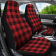 Buffalo Plaid Car Seat Covers Red Black A10