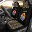 French Polynesia Car Seat Covers Tattoo Style