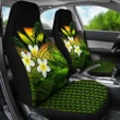 Kanaka Maoli (Hawaiian) Car Seat Covers, Polynesian Plumeria Banana Leaves Reggae A02
