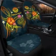 Polynesian Tahiti Personalised Car Seat Covers - Legend of Tahiti (Blue) - BN15