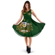 1stTheWorld Australia Women's Dress, Australia Coat Of Arms Green