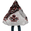 Canada Day Hooded Coats - Haida Maple Leaf Style Tattoo White A02