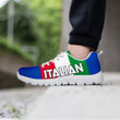 Italian Flag With Blue Jersey Sneakers A21