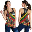 Lithuania Women's Racerback Tank , Lithuania Coat Of Arms with Flag Color