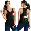 Palestine In Me Women's Racerback Tank , Special Grunge Style