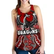 (Custom Personalised) Dragons Women's Racerback Tank St. George Aboriginal