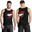 Latvia In Me Men's Tank Top , Special Grunge Style