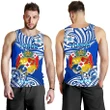 Mate Ma'a Tonga Rugby Men's Tank Top Polynesian Unique Vibes Blue A7
