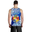 Mate Ma'a Tonga Rugby Men's Tank Top Polynesian Unique Vibes Blue A7