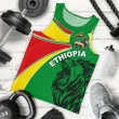 1sttheworld Ethiopia Tank Top, Ethiopia Round Coat Of Arms Lion Men A10