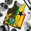 Ghana Coat Of Arm Kente Men's Tank Top - J4