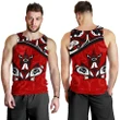 Canada Day Men's Tank Top - Haida Maple Leaf Style Tattoo Red A02