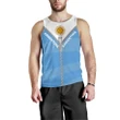 Argentina Men Tank Top With Straight Zipper Style