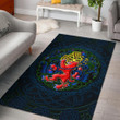 Scotland Rampant Lion with Thistle and Celtic Cross Area Rug
