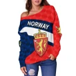 Norway Women Off Shoulder Sweater Sporty Style K8