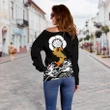 The Golden Koi Fish Off Shoulder Sweater A7