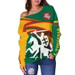 Lithuania Off Shoulder Sweater N Flag A15