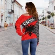 Albania Women Off Shoulder Sweater Sporty Style K8
