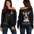 Younger Family Crest Women's Off Shoulder Sweater
