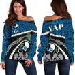 Yap Stone Money Women Off Shoulder Sweater , Road to Hometown