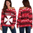 Wallis And Futuna Christmas Off Shoulder Sweater