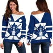 Canada Hockey Maple Leaf Champion Off Shoulder Sweater