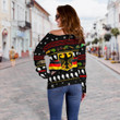Germany Christmas Women's Off Shoulder Sweater Th5