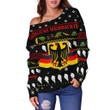 Germany Christmas Women's Off Shoulder Sweater Th5