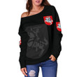 Lithuania Women's Off Shoulder Sweater A7