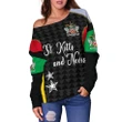 Saint Kitts And Nevis Off Shoulder Sweater Exclusive Edition K4
