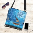 Polynesian Hawaii Kanaka Maoli Crossbody Boho Handbag , Summer Hibiscus