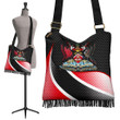 Trinidad and Tobago Boho Handbag - Trinidad and Tobago Flag  and Coat Of Arms - BN18