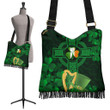 Ireland Crossbody Boho Handbag - Celtic Cross & St.Patrick's Day Symbol - BN25